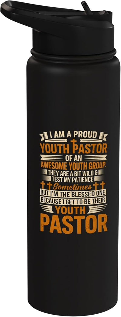 Botella de agua acero inoxidable para pastor joven