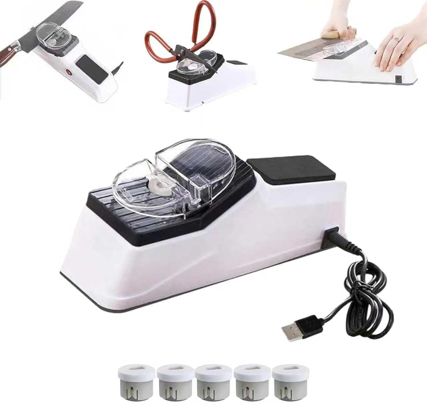 Afilador de cuchillos eléctrico USB Besyner Sharp Pro doble cara
