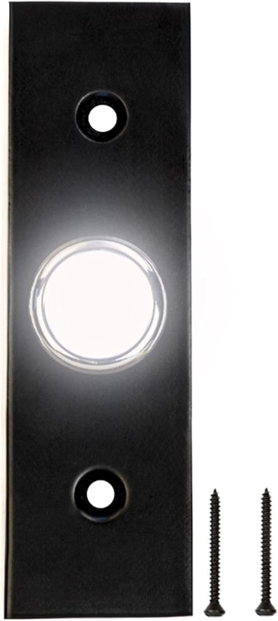Campana puerta hierro negro timbre LED sin bateria
