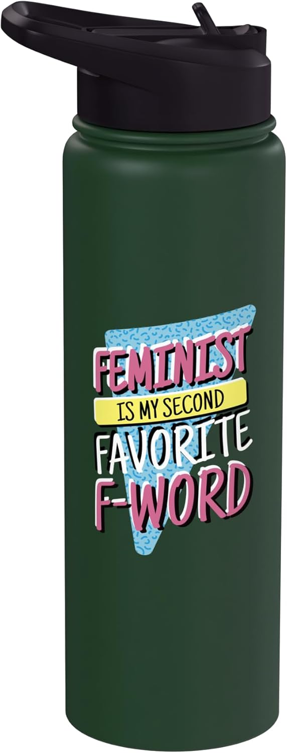 Botella de agua acero inoxidable sin BPA feminista