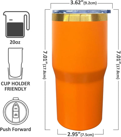 12 Vases Acero Inox 20oz Con Tapas Pajitas Taza Viaje Aislada