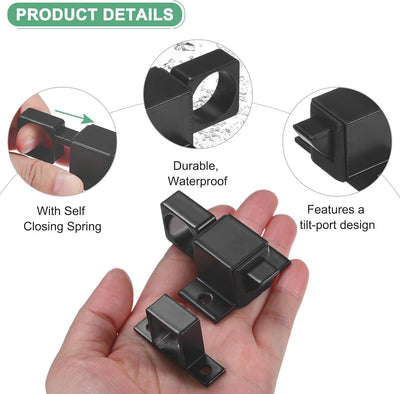 Cerradura automática para puerta de aluminio con pasador de resorte