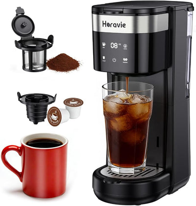 Cafetera de una sola porcion todo en 1 para taza viaje 7.8 pulgadas con 5 tamaños