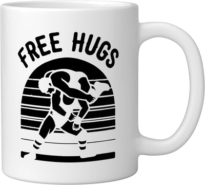 Taza Cerámica Wrestlers Frases Graciosas Blanco