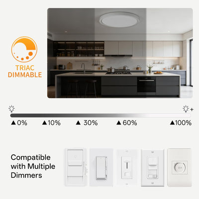 2 Lámparas Techo 16pulg Regulables 2700K-5000K Salón Dormitorio