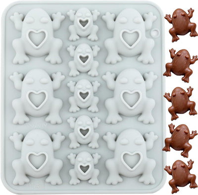 Moldes de caramelo de silicona de rana de Pascua para cupcakes