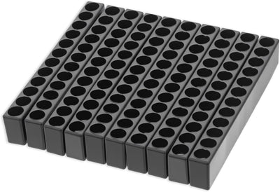 Soportes brocas hex 12 agujeros organizador plástico