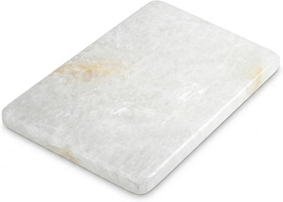 Tabla cortar cuarzo blanco 11.8x7.9pulg para pastelería y queso