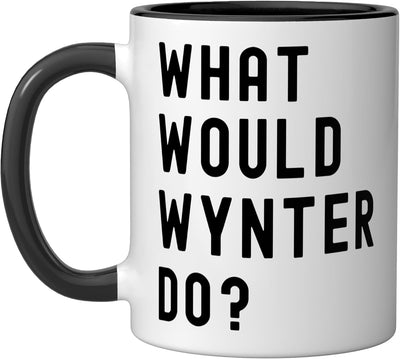 Taza de cerámica Wynter en negro y blanco