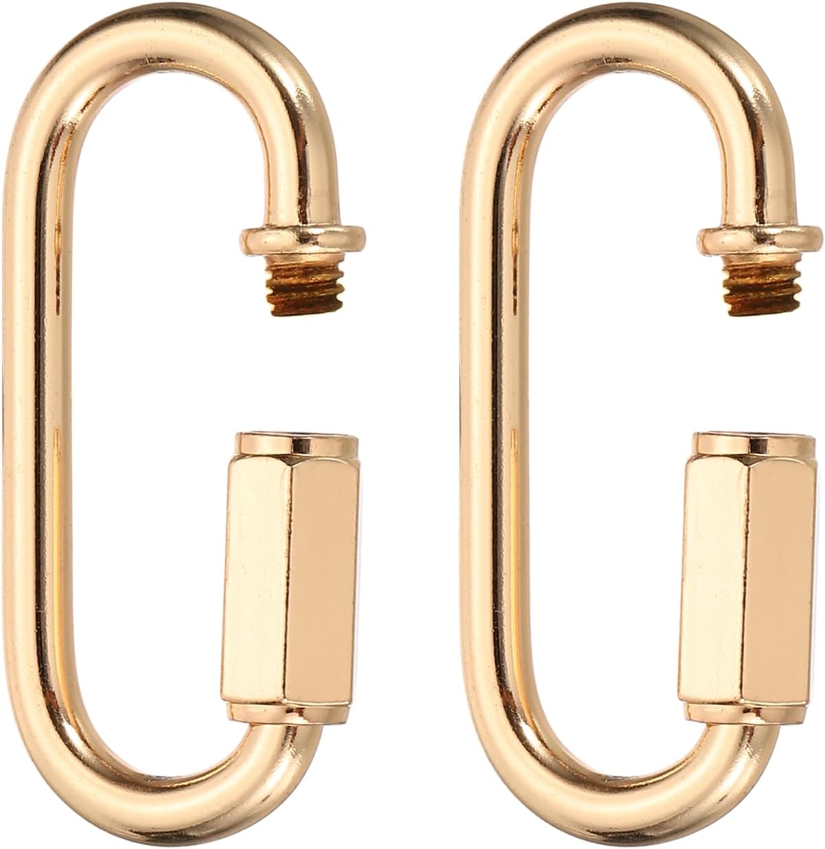 Cadena acero rápido enganches 1.7" 2 Uds dorado