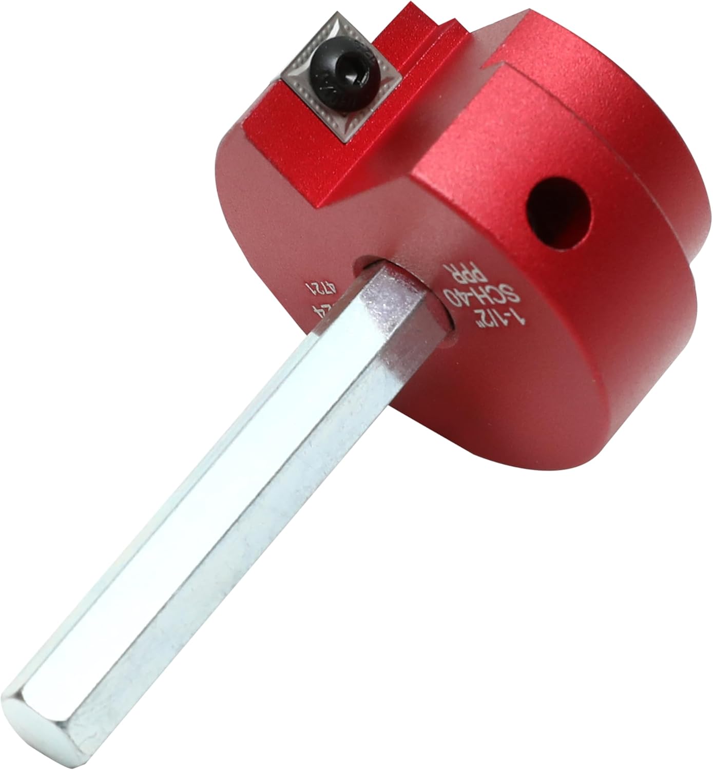 Herramienta escariador PVC 1-1/2pulg comp taladro 1/2pulg