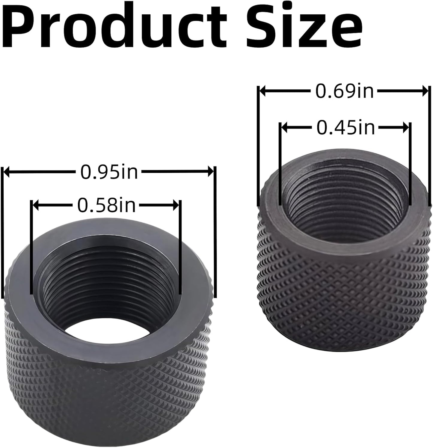 Pack 4 Protectores Rosca 5/8x24 y 2 1/2x28 Duraderos