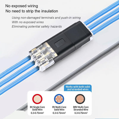 20 Conectores Cable Bajo Voltaje 3 Pines para Tira LedRgb