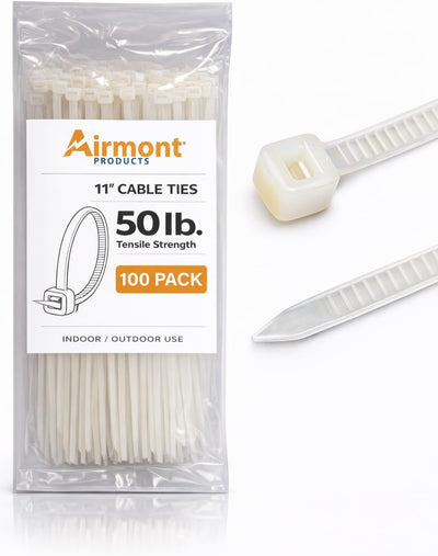 Pack 100 Bridas Nylon 11pulg 50lb Cert UL