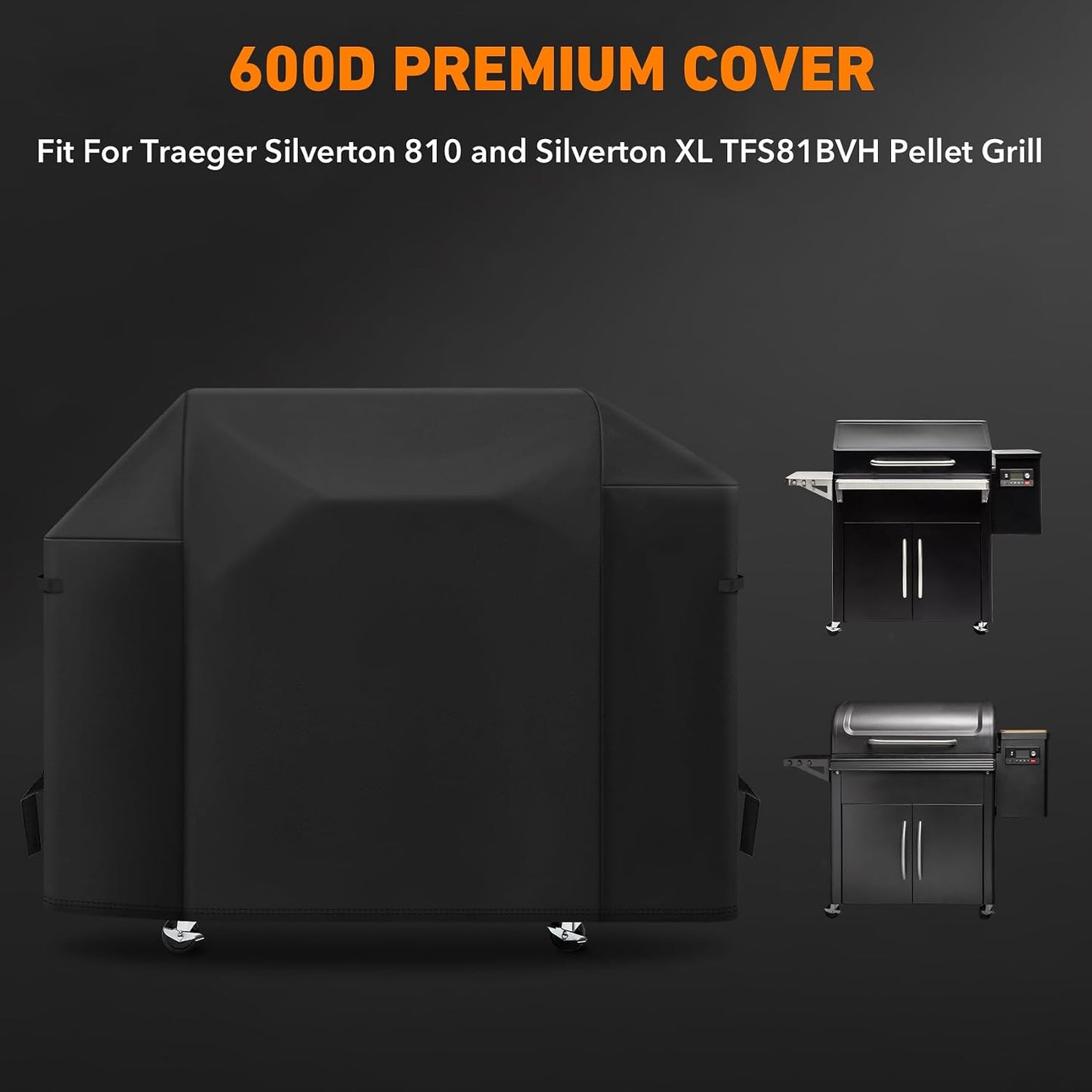 Cubierta poliéster 600D Traeger Silverton 810 XL resistente