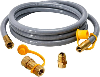 Manguera gas 1/2pulg 10ft con conexión rápida propano