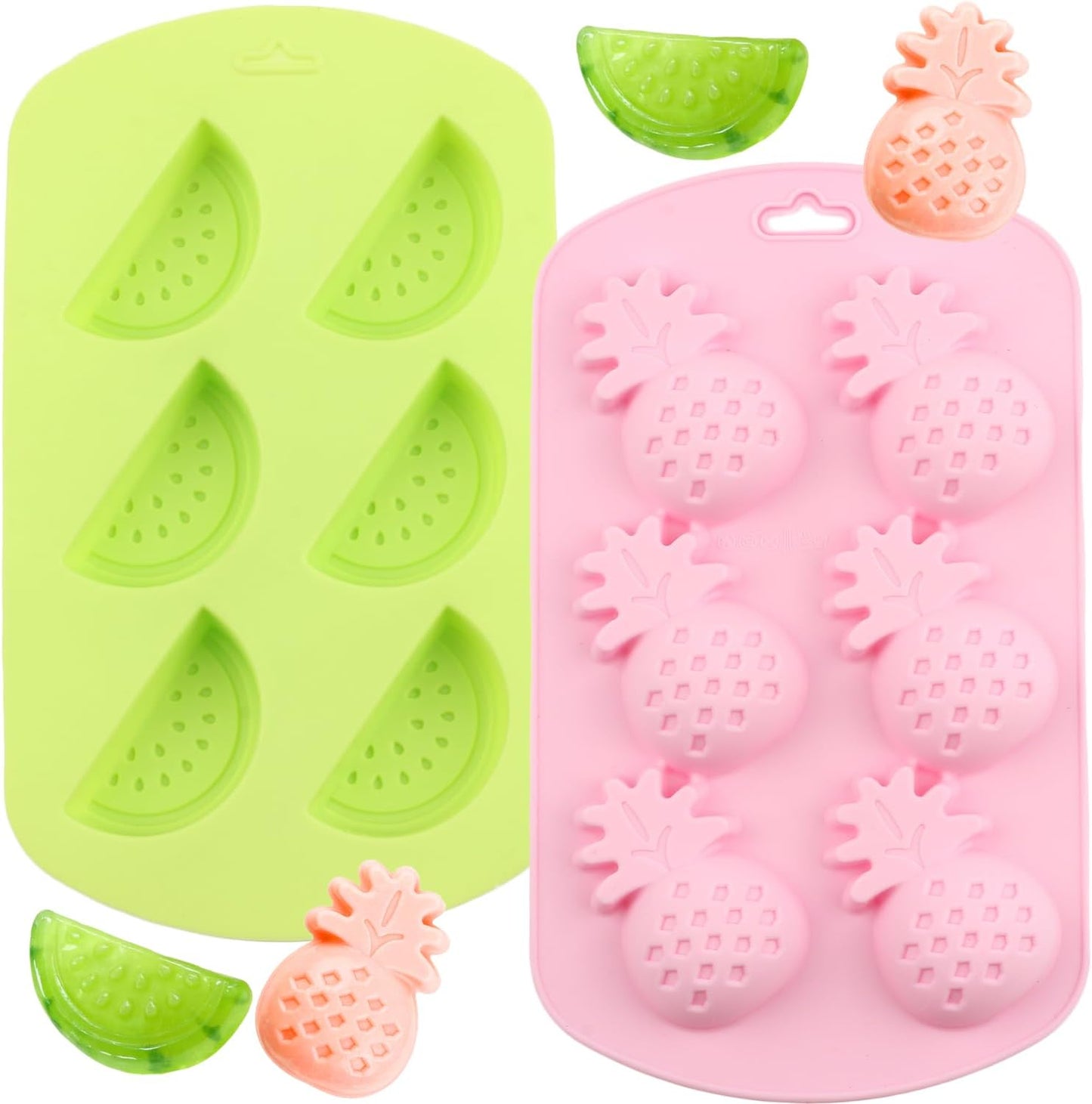 Moldes silicona 6 cavidades para caramelos dulces decoración set 2