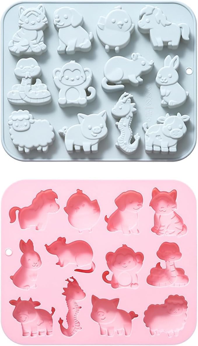 Moldes de silicona de animales y zodiaco para fondant