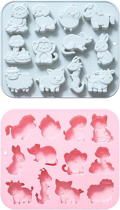 Moldes de silicona de animales y zodiaco para fondant