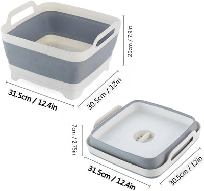 Fregadero plegable para verduras, frutero y cesta de almacenamiento portátil