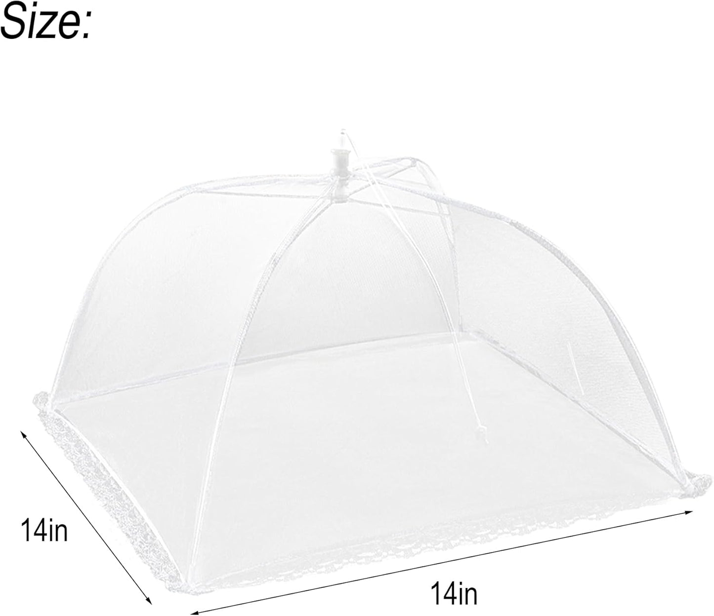 Paquete de 3 carpas de malla desplegable para exteriores 14 pulgadas