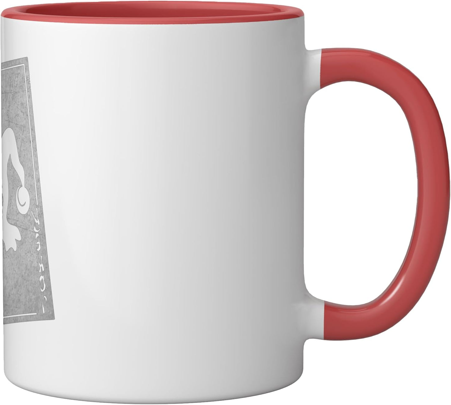 Taza Cerámica Roja/Blanca