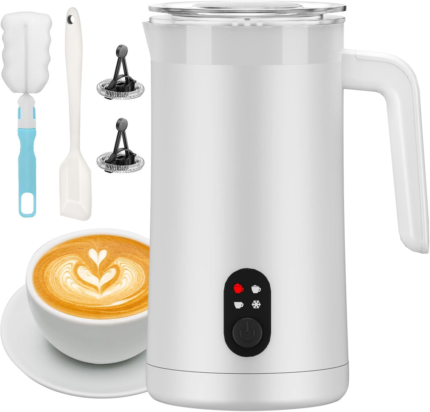 Espumador Leche 4en1 13.5oz para Café Latte Cappuccino