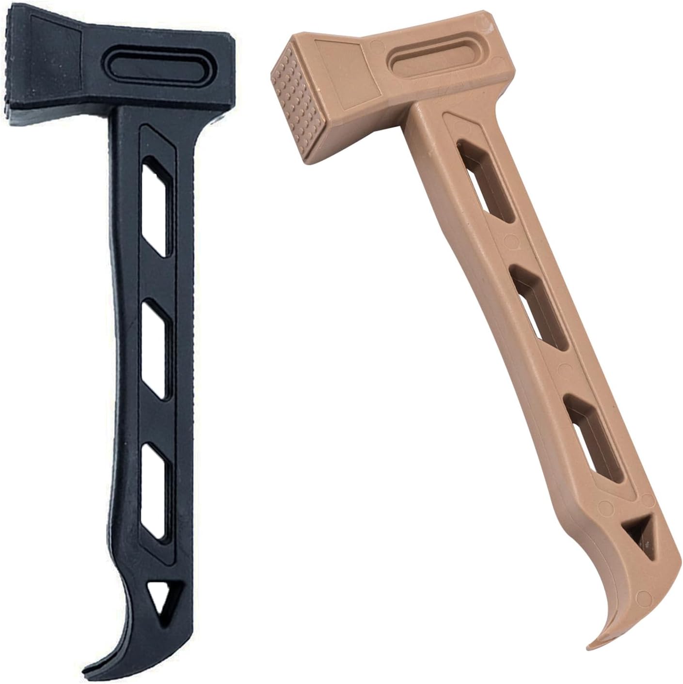 Pack 2 Martillos Camping Plástico Ligero Jalador Estacas Toldo