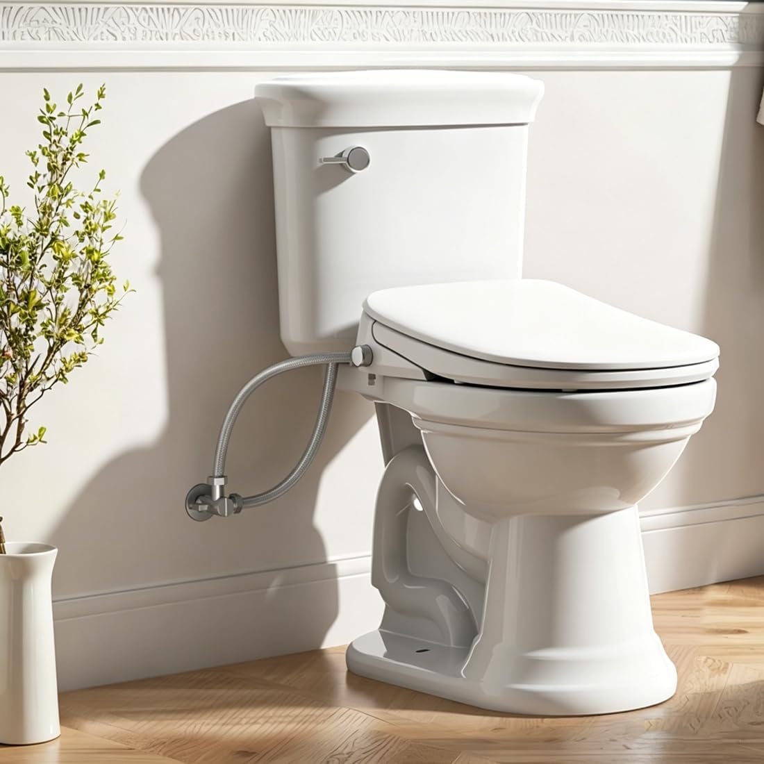 Asiento bidé eléctrico con calentador agua y secador aire