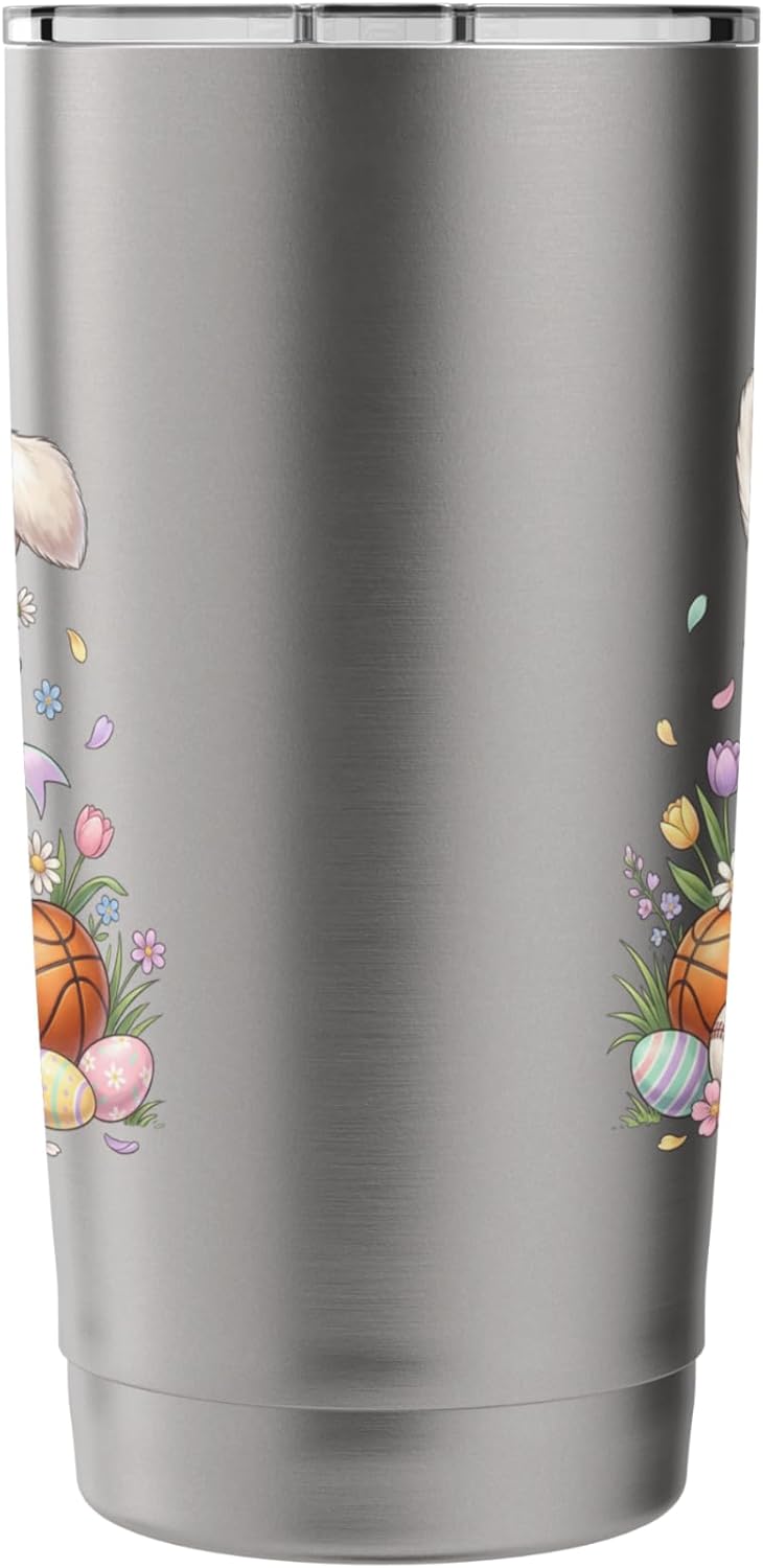 Vaso deportivo conejito para Pascua fútbol béisbol baloncesto