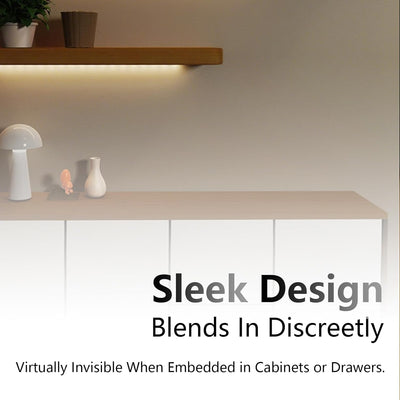 Tira luces LED blancas inalámbricas 40pulg para cocina