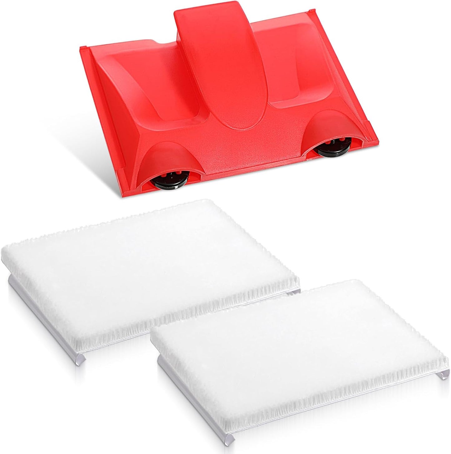 Aplicador de pintura para bordes y techos con 2 almohadillas