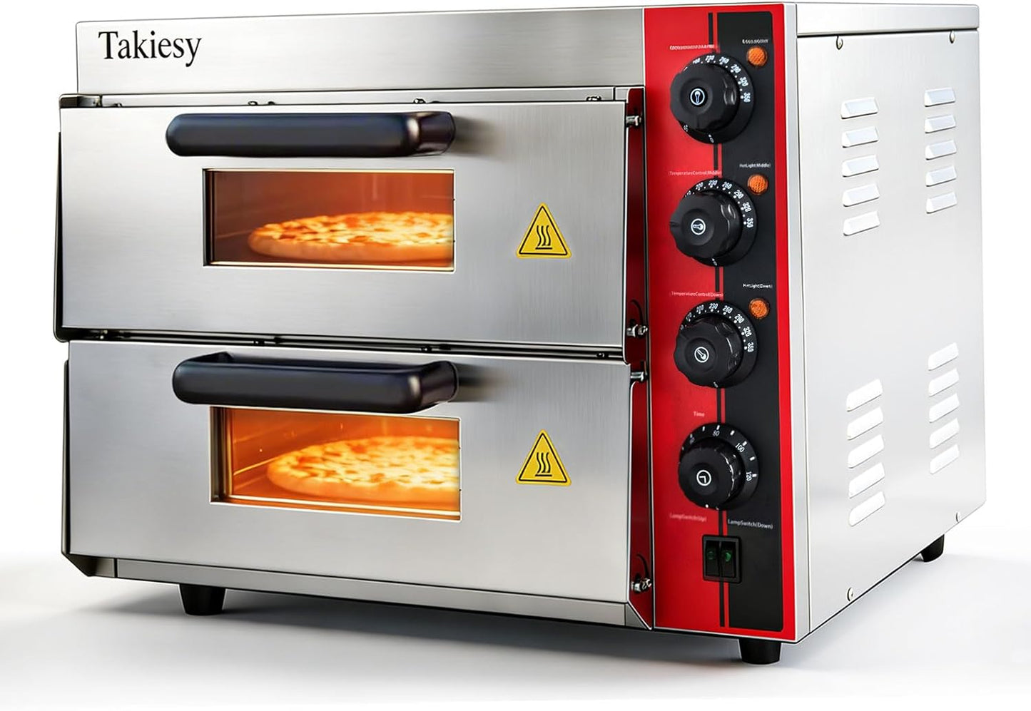 Horno para pizza acero inox 16 pulg doble decker