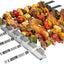 Set 6 Brochetas Barbacoa 16.9pulg con 2 Estantes Inox