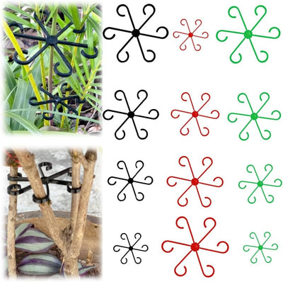 12 Pzas Soporte Tallos Plantas Trepadoras Plástico