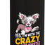 Botella de agua acero inoxidable sin pelo perro chino crestado