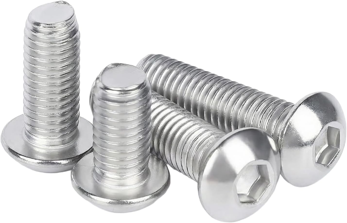 Tornillos hex M5x0.787pulg set 30 acero inox 304