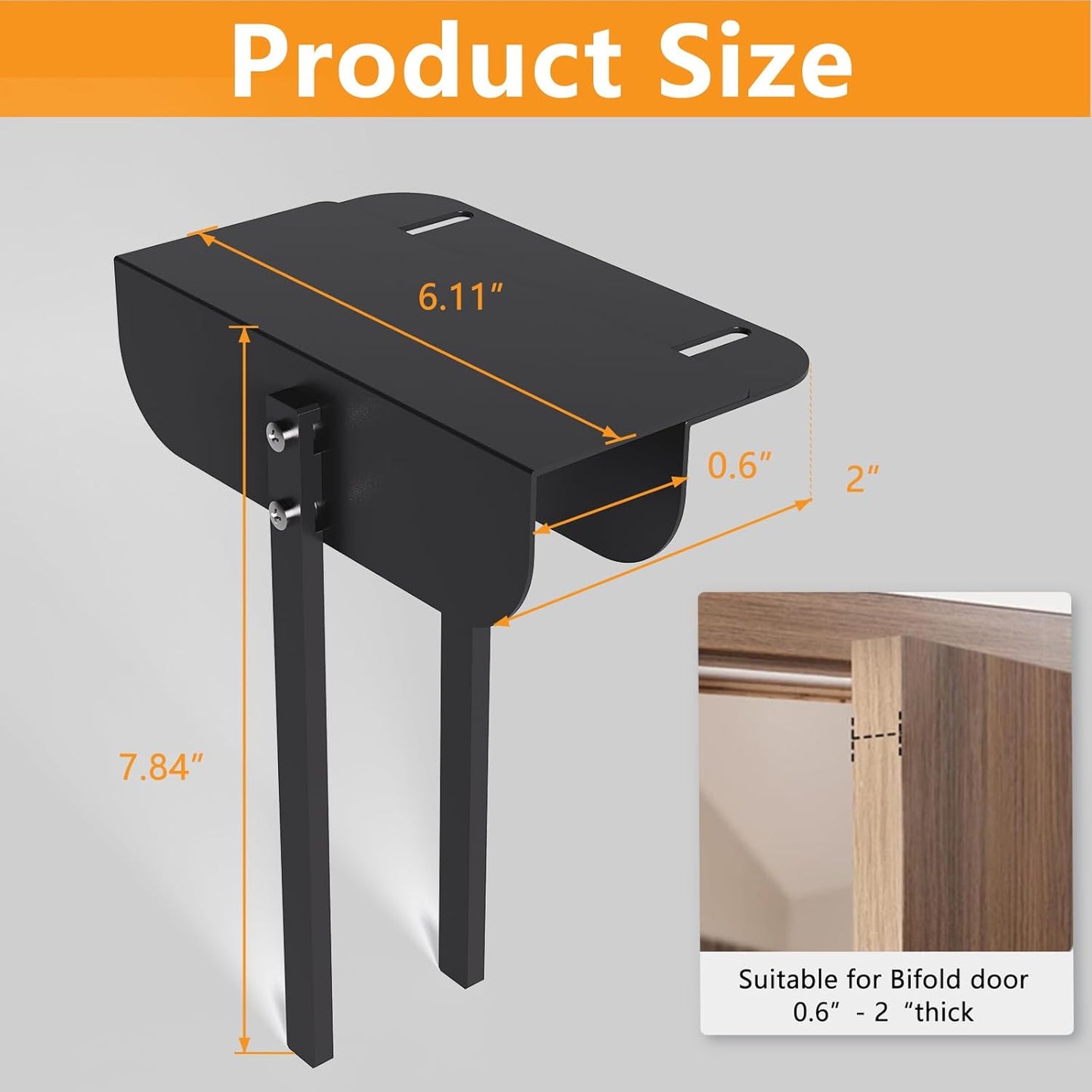 Cerraduras puerta plegable metal ajustable para doble 0.6-2pulg