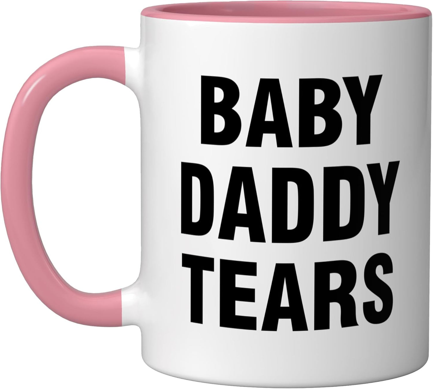 Taza cerámica Baby Daddy Tears Rosa/Blanca