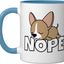 Taza Cerámica Perro Chihuahua Azul/Blanco