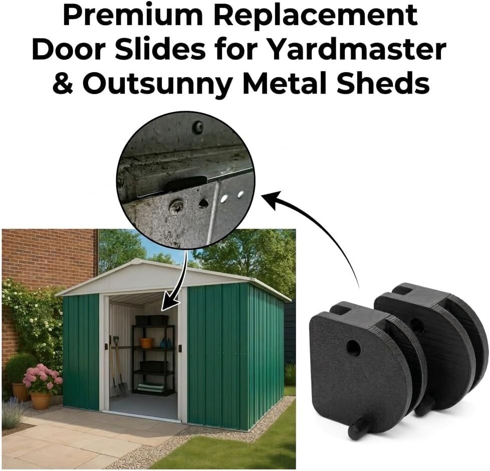 Toboganes metal puertas cobertizo repuesto Yardmaster Outsunny