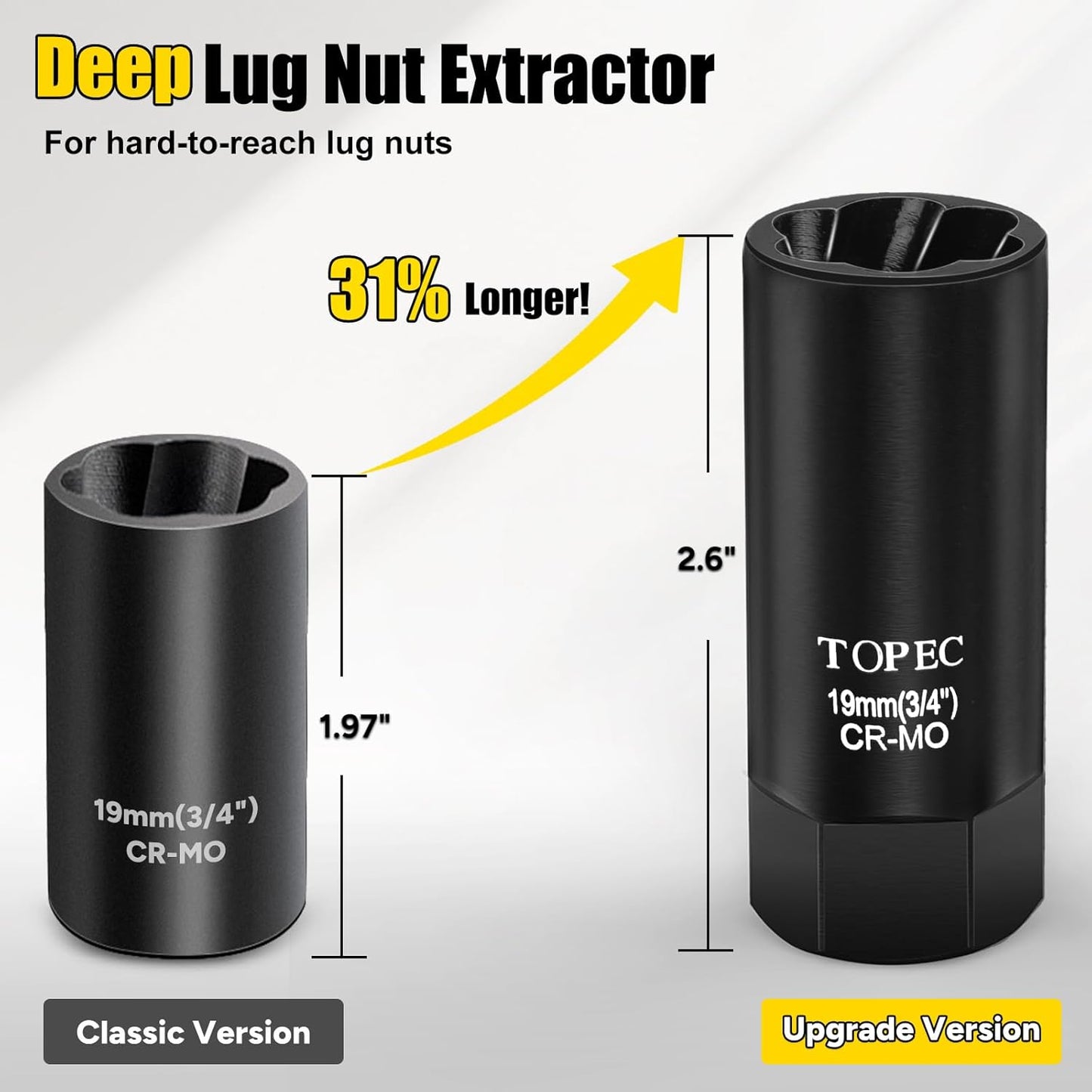 Extractor Tuercas Profundas 0.591pulg