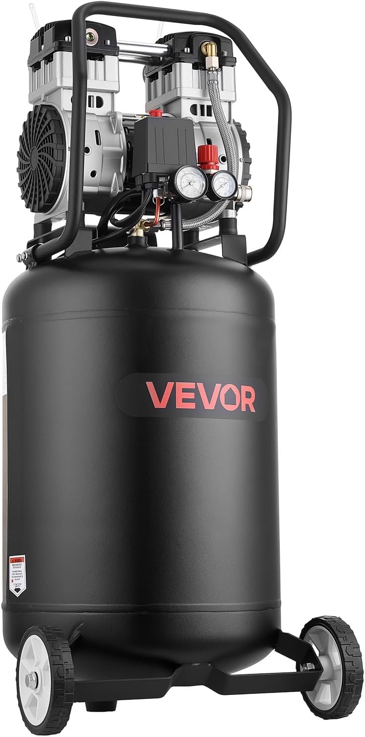 Compresor aire 20 gal 2HP 4.5 SCFM 120V sin aceite portátil