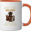 Taza Cerámica Papa Bison con Leche Naranja/Blanco