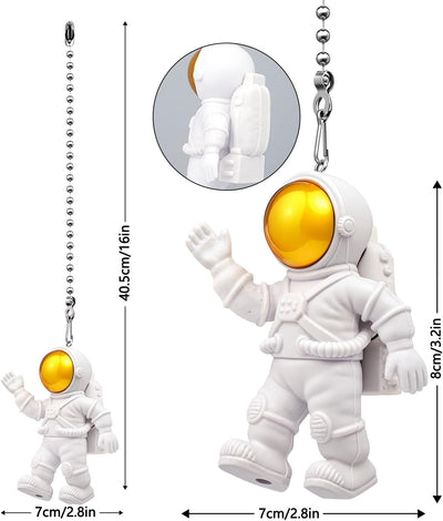 Cadena tracción ventilador techo 12pulg adorno astronauta