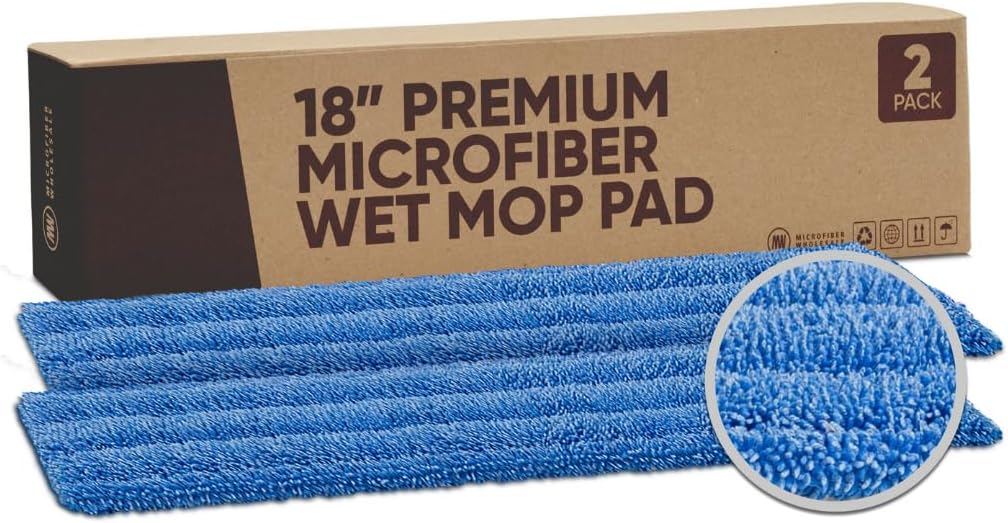 Almohadilla microfibra 18pulg reutilizable paquete 2