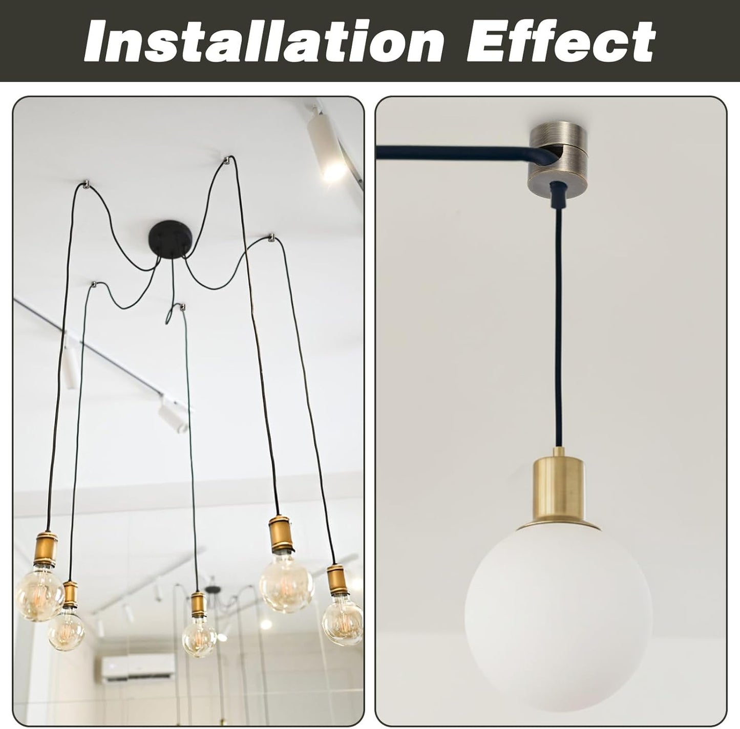 Soporte adhesivo para cables bronce ajustable