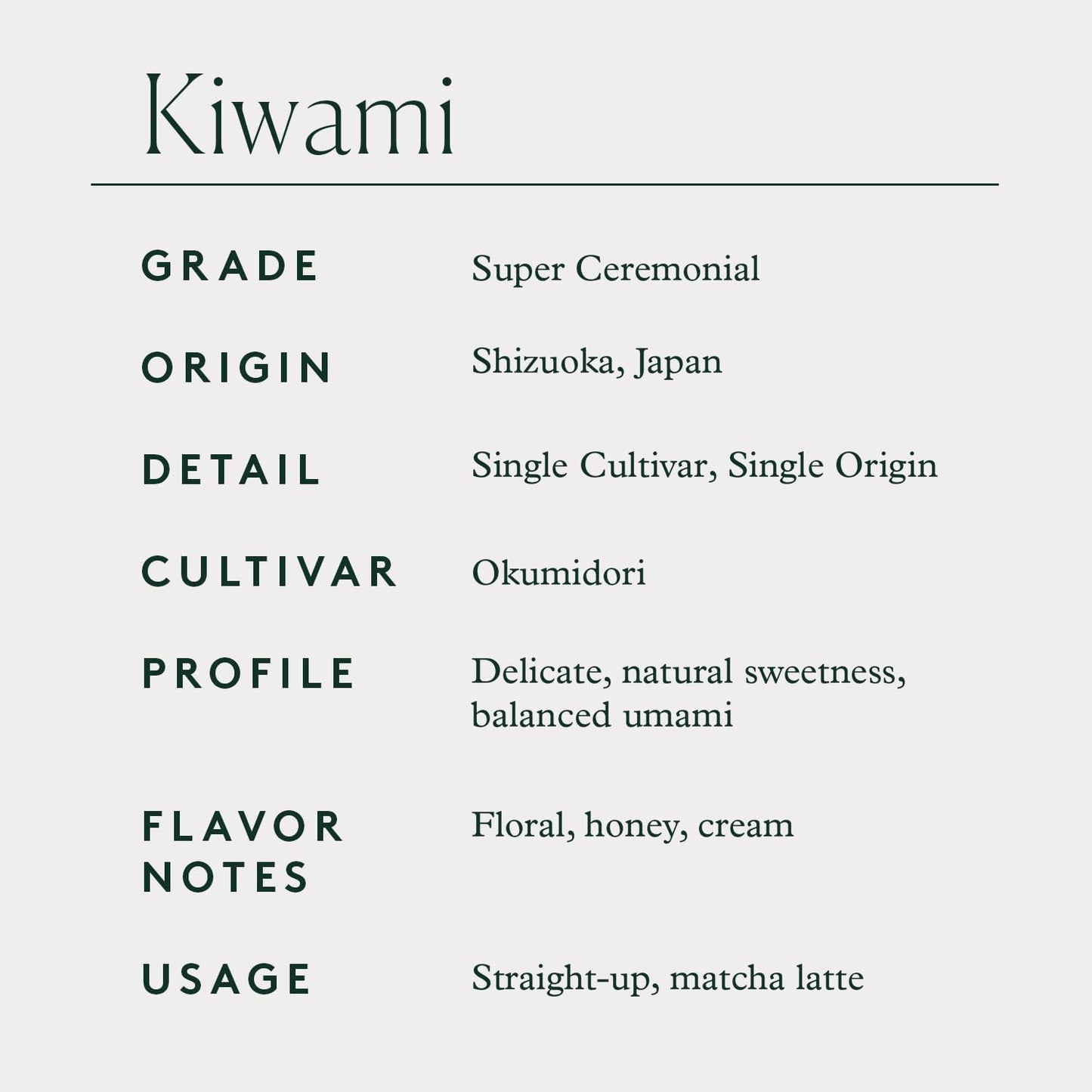 Polvo matcha ceremonial Shizuoka Japón 1.06oz