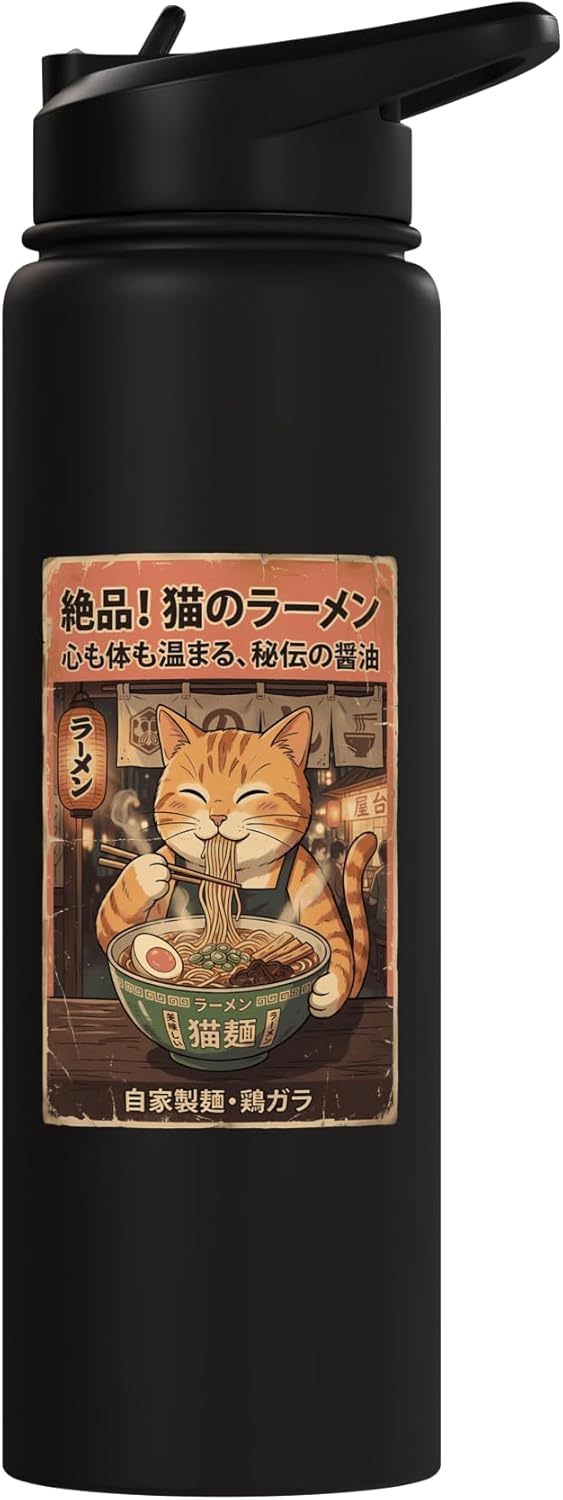Bolso termo acero inoxidable ramen japonés vintage