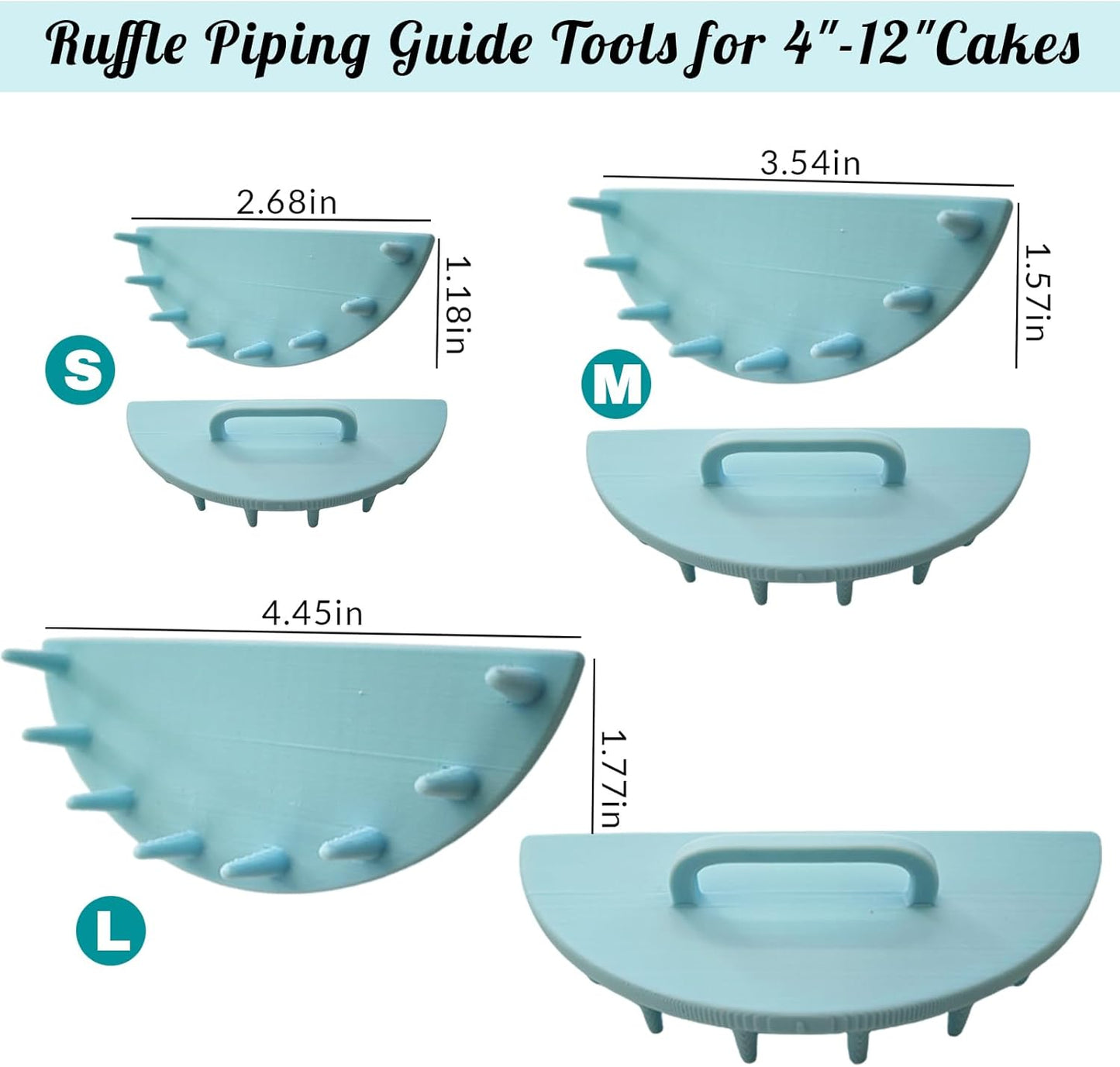 Herramientas de guía de arco para pasteles de 4 a 12 pulgadas